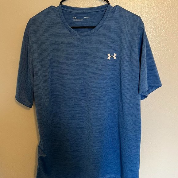 Under Armour athletic top Size: Large Color: Heather blue - Picture 1 of 4